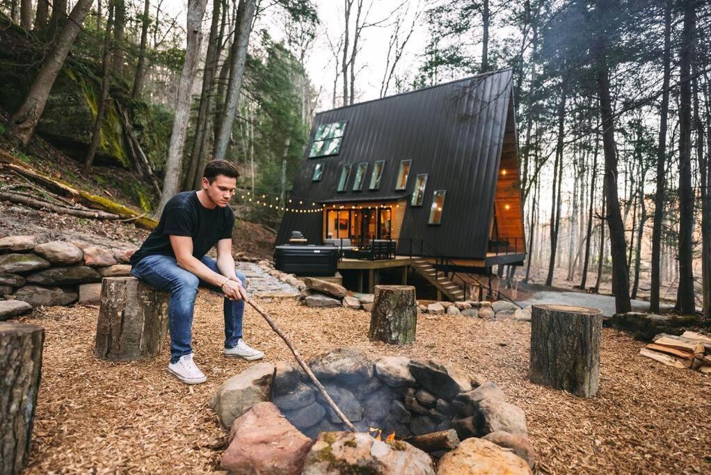Dunlap Hollow A-Frame Rockbridge Exterior photo